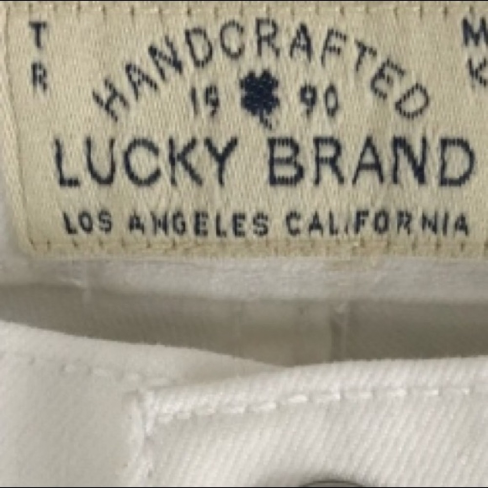 Lucky Brooke white jeans. Inseam 26 long 36 - Picture 7 of 9
